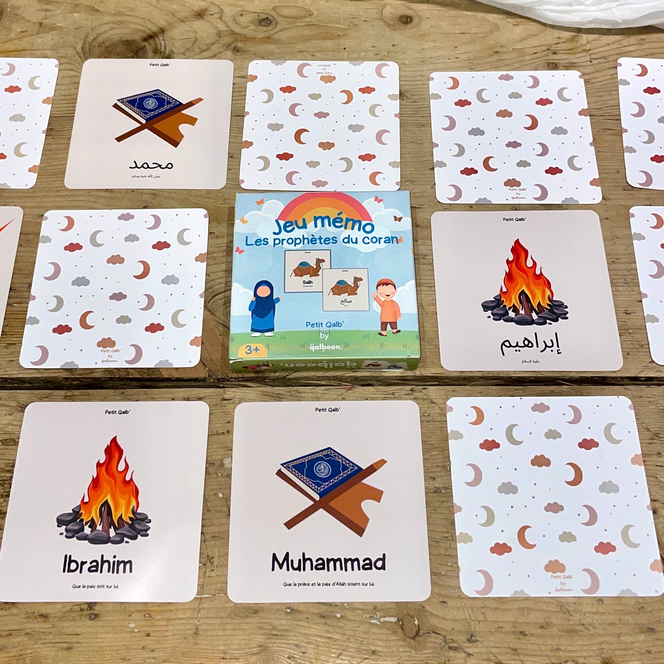 Jeu mémo - Les 25 prophètes du Coran (50 Cartes)