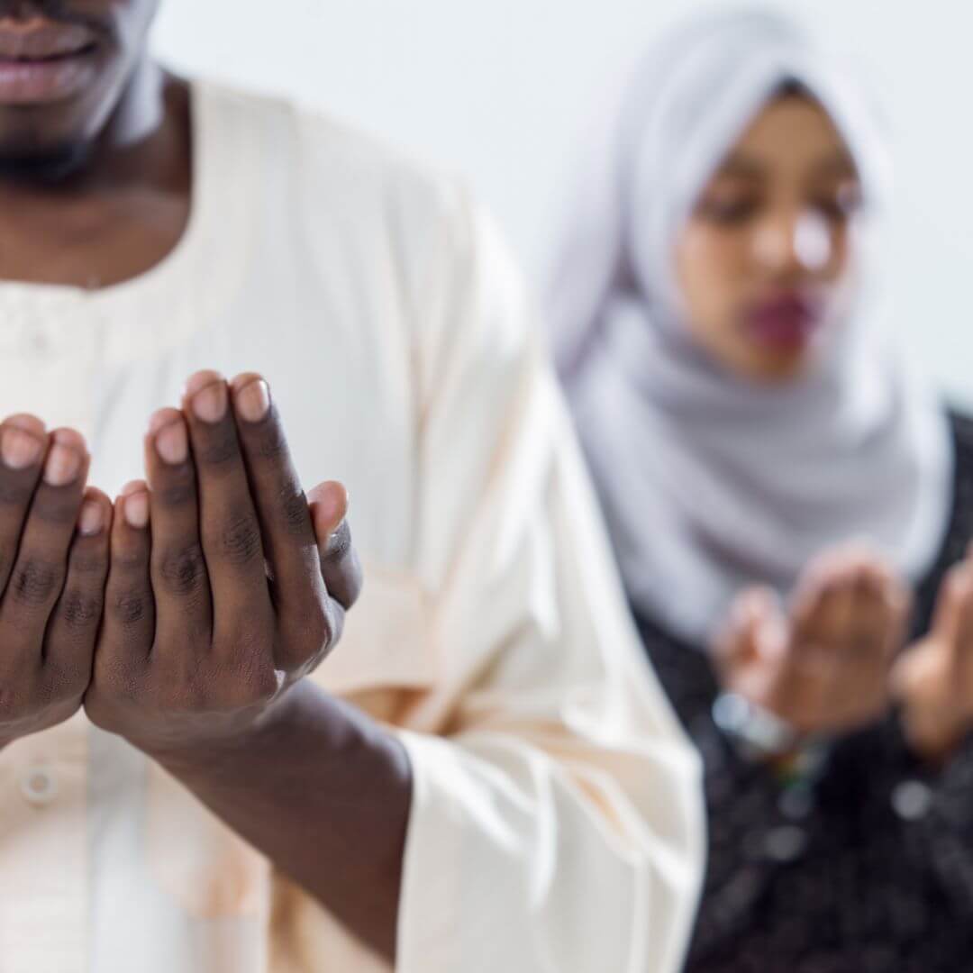Deux musulmans faisant leur prière Image
