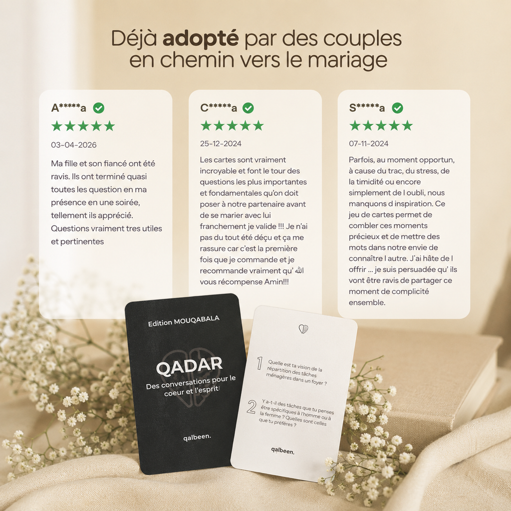 Qadar Cards: Mouqabala Edition (pre-wedding)