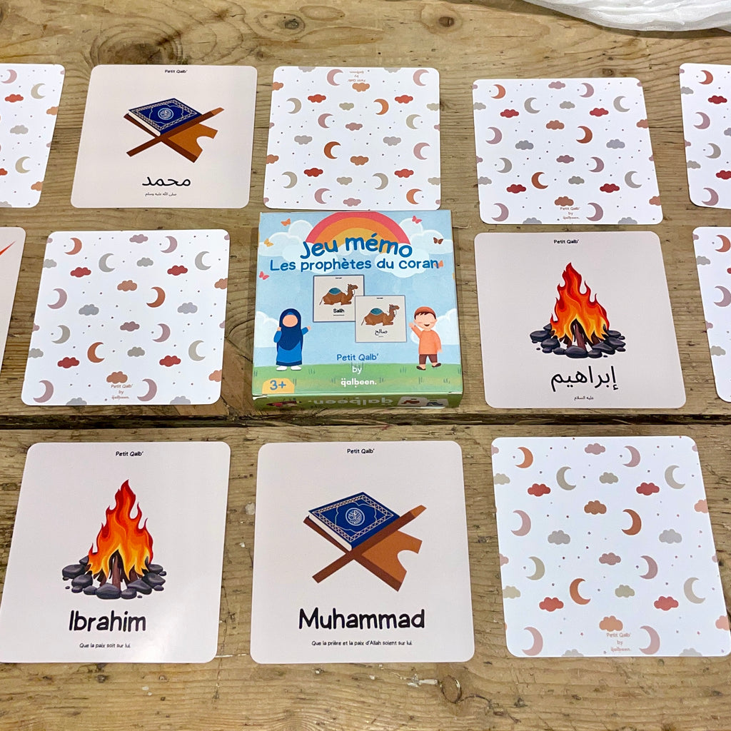 Jeu mémo - Les 25 prophètes du Coran (50 Cartes)