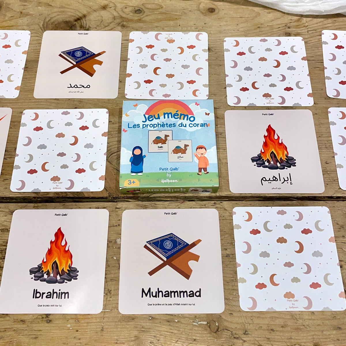 Jeu mémo - Les 25 prophètes du Coran (50 Cartes)