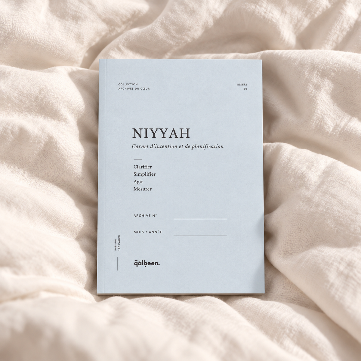 L'Archive · Inserts Niyyah, Shukr, Tafakkur