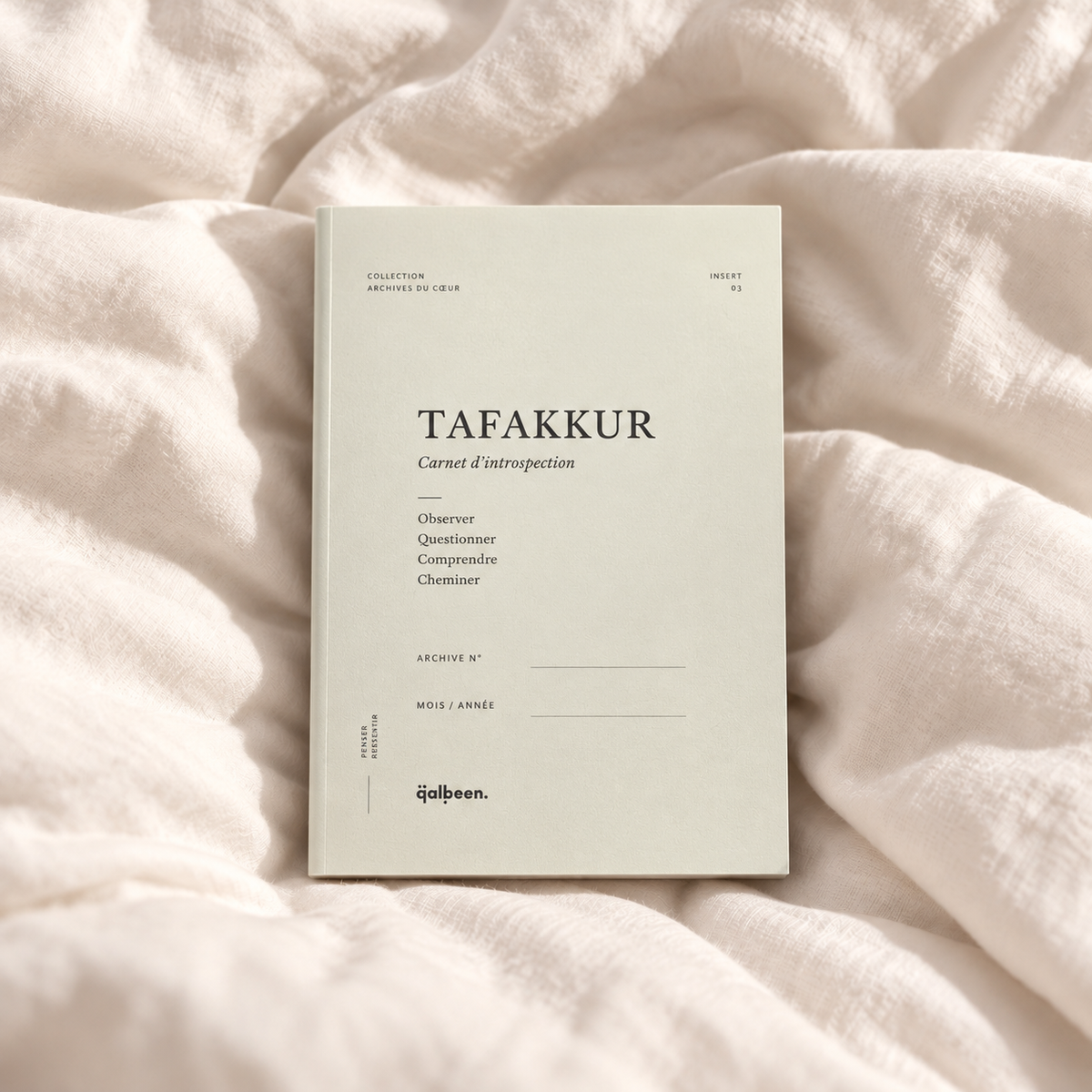 L'Archive · Inserts Niyyah, Shukr, Tafakkur