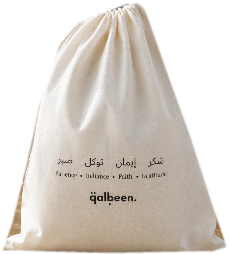 Le pochon en coton Qalbeen
